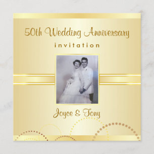 50th Anniversary Party Invitation - Photo Optional