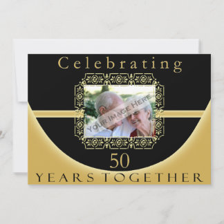 50th Anniversary Party Invitation With Photo