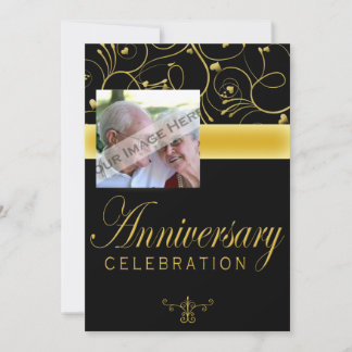 50th Anniversary Party Invitation With Photo