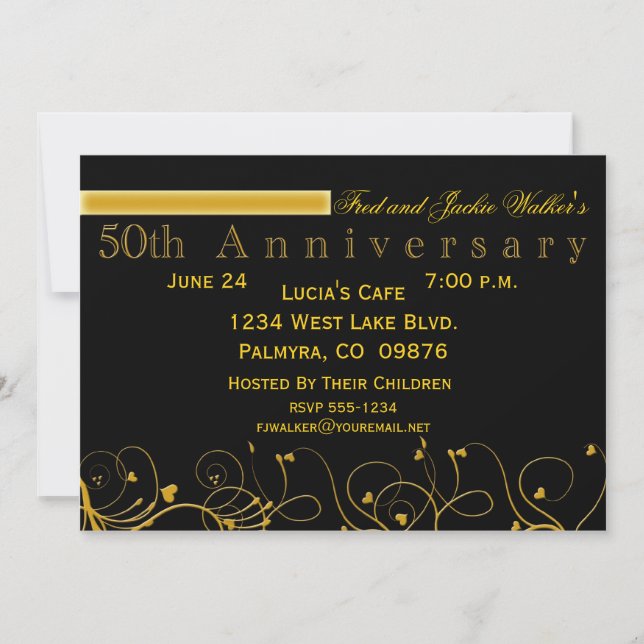 50th Anniversary Party Invitations (Front)