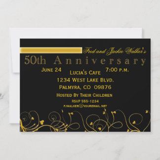 50th Anniversary Party Invitations