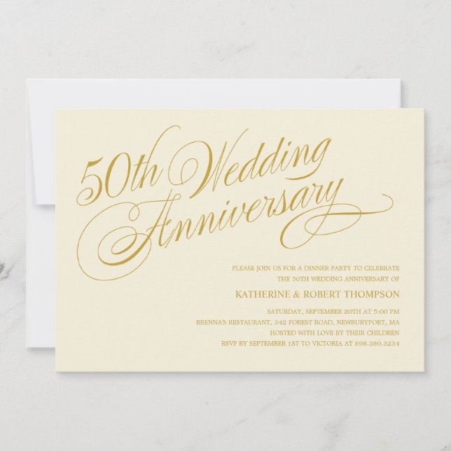 50th Anniversary Party Invitations (Front)