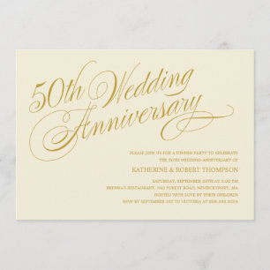 50th Anniversary Party Invitations