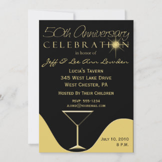 50th Anniversary Party Invitations