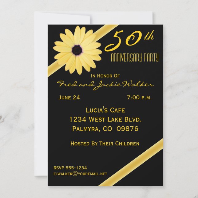 50th Anniversary Party Invitations (Front)