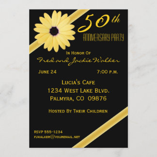 50th Anniversary Party Invitations