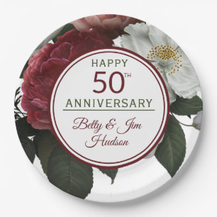 50th Anniversary Party - Paper Plate