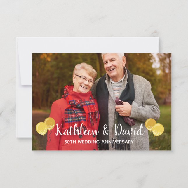 50th Anniversary Party Photo Invitation (Front)