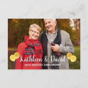 50th Anniversary Party Photo Invitation