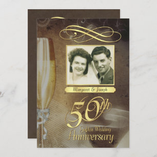 50th Anniversary Party -Vintage Formal Invitations