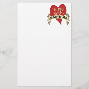 50th. Anniversary Stationery