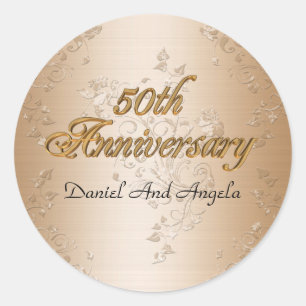 50th Anniversary Sticker o9r thank you