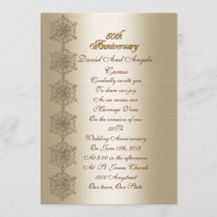 50th Anniversary vow renewal Invitation
