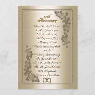 50th Anniversary vow renewal Invitation