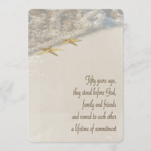 50th Anniversary Vow Renewal Wedding Program Programme