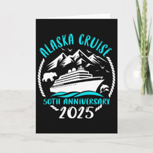 50th Anniversary Wedding Alaska Cruise 2025 Couple Card
