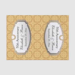 50th Anniversary Wedding Anniversary Gold Z05 Tissue Paper