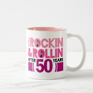 50th Anniversary Wedding Gift Two-Tone Coffee Mug