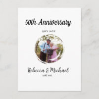 50th anniversary wedding photo circle name year 