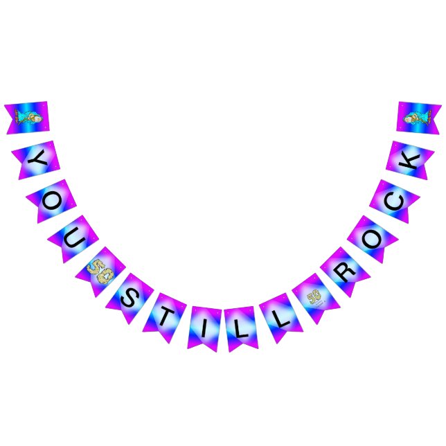 50th Anniversary You Still Rock HIM Bunting Banner (All)