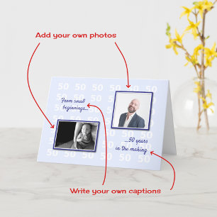 50th anniversary your photos and text card