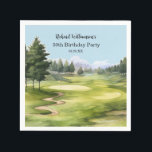 50TH (ANY YEAR) BIRTHDAY PARTY GOLF COURSE NAPKIN<br><div class="desc">This festive and colourful 50th (or any year) Birthday Party napkin has a Golf theme and it's perfect for a Golfer. Much to personalise to make appropriate for your own event. We have all the ingredients to make it a special party — starting with a party invitation; welcome poster; guest...</div>