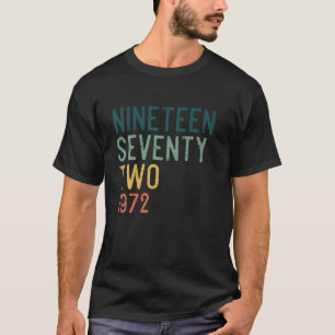 50Th Birthday 1972 Vintage Retro Turned 50 Years O T-Shirt