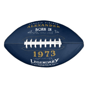 50th Birthday 1973 Monogram Legendary American Football