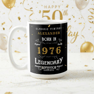 50th Birthday 1976 Legendary Retro Coffee Mug