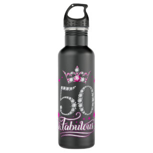 50th Birthday. 50 and Fabulous women's, ladies 710 Ml Water Bottle