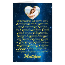 50th Birthday 50 Reasons I Love You Photo