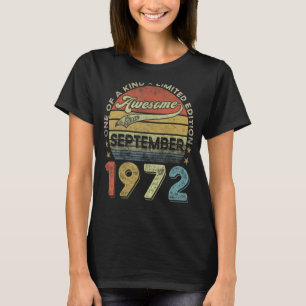 50th Birthday 50 Year Old Awesome Since September T-Shirt