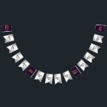 50th Birthday | 50 YEARS IN THE MAKING | Photo Bunting<br><div class="desc">Celebrate the birthday honoree and greet guests with this banner personalised with their photos, their name and 50 YEARS IN THE MAKING. The title lets you add their birth year as part of the design. Purple and gold theme. Note that the purple background can be changed to another custom colour...</div>