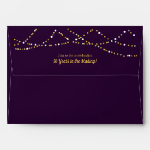 50th Birthday   50 Years in the Making   Purple Envelope