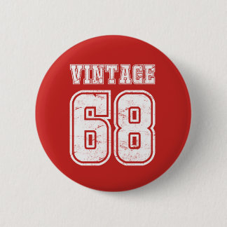 50th Birthday 50 Years Old Vintage 1968 - Gift 6 Cm Round Badge