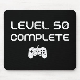 50th Birthday / 50th Anniversary Level 50 Complete Mouse Mat
