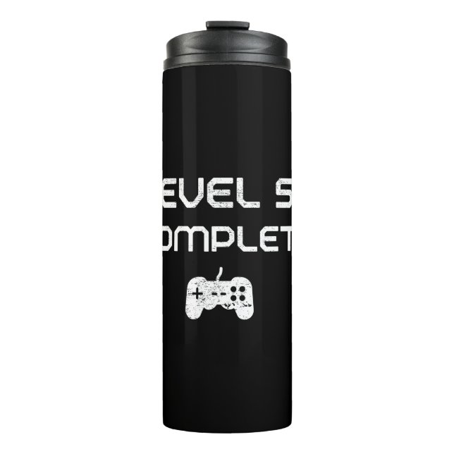50th Birthday / 50th Anniversary Level 50 Complete Thermal Tumbler (Front)