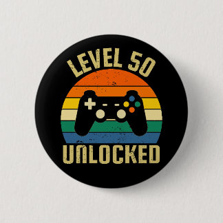 50th Birthday 6 Cm Round Badge