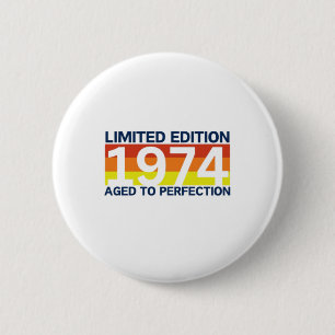 50th Birthday 6 Cm Round Badge