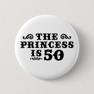 50th Birthday 6 Cm Round Badge