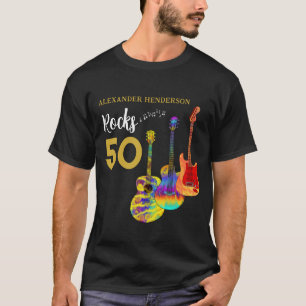 50th birthday Add Name Rocks 50 T-Shirt