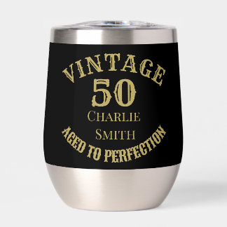 50th Birthday Aged to Perfection Custom Name Year 