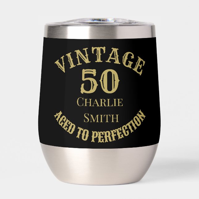 50th Birthday Aged to Perfection Custom Name Year  (Front)