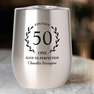 50th Birthday Aged to Perfection Custom Name Year