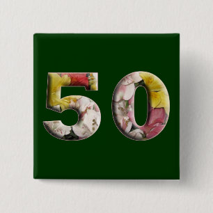 50th Birthday Anniversary 50 Years Milestone Pin