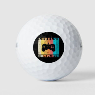 50th Birthday/ Anniversary Level 50 Complete Golf Balls