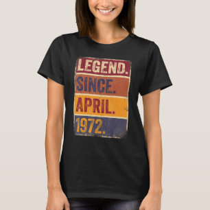 50th Birthday April Born 50 Years Legend Since 19 T-Shirt