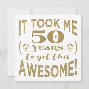 50th Birthday Awesome Card
