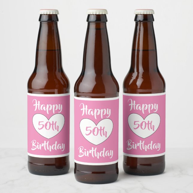 50th birthday beer labels by dalDesignNZ (Bottles)