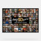 50th Birthday Black Gold 100 Photo Collage